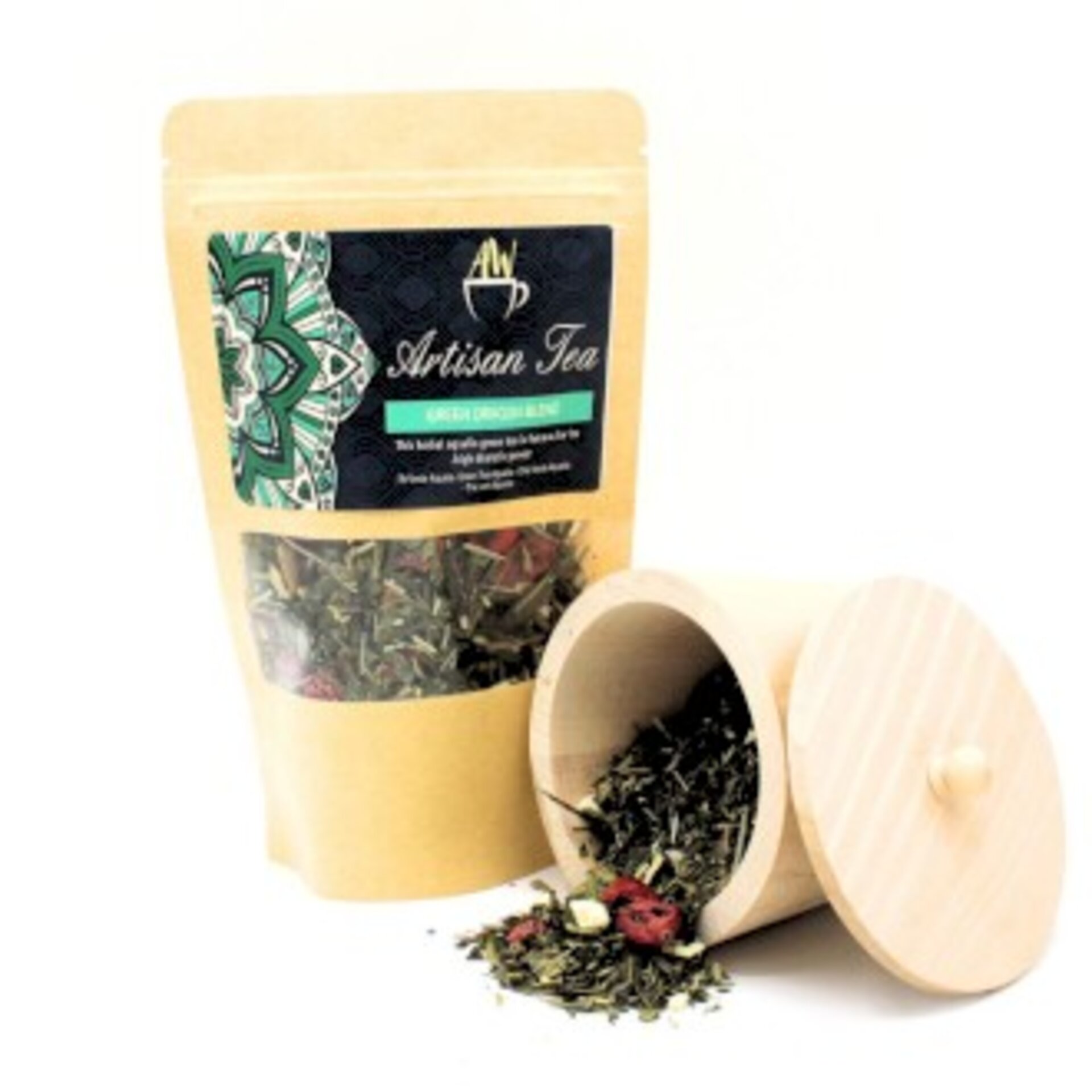 Té verde diurético con cola de caballo, ortiga y piña AQUALIA GREEN DRAGON BLEND - 2