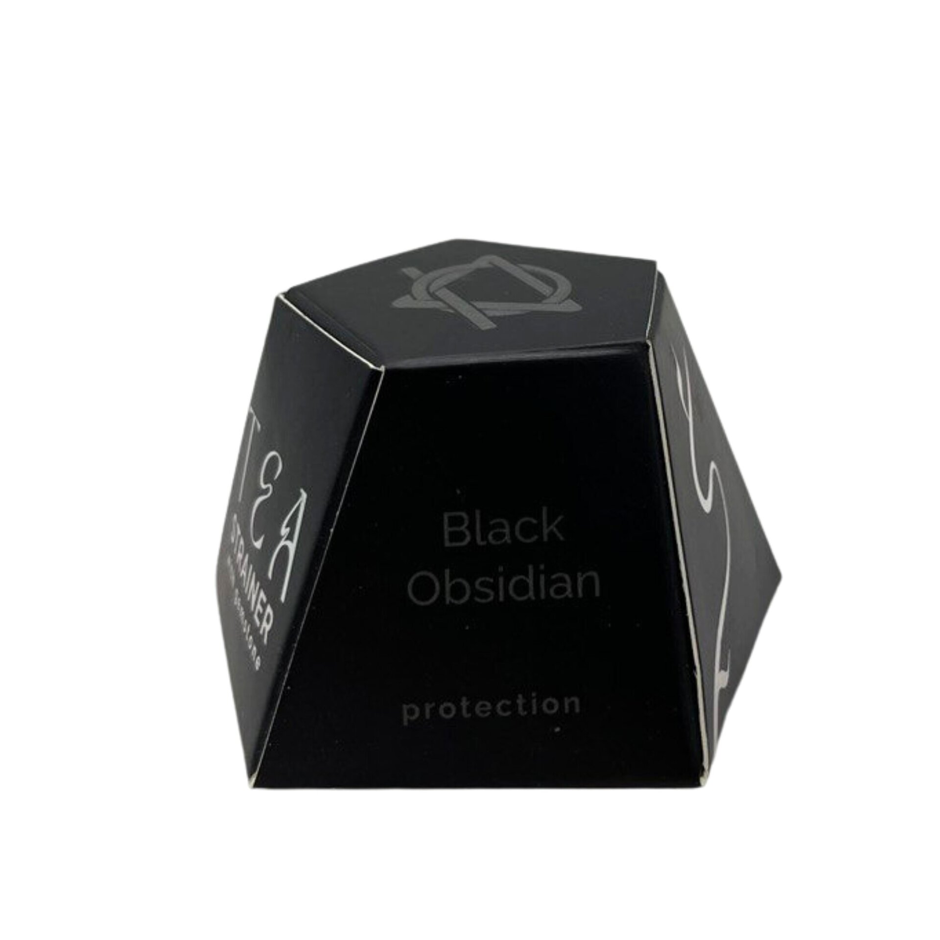 COLADOR DE TÉ CON PIEDRAS MINERALES- OBSIDIANA - 2
