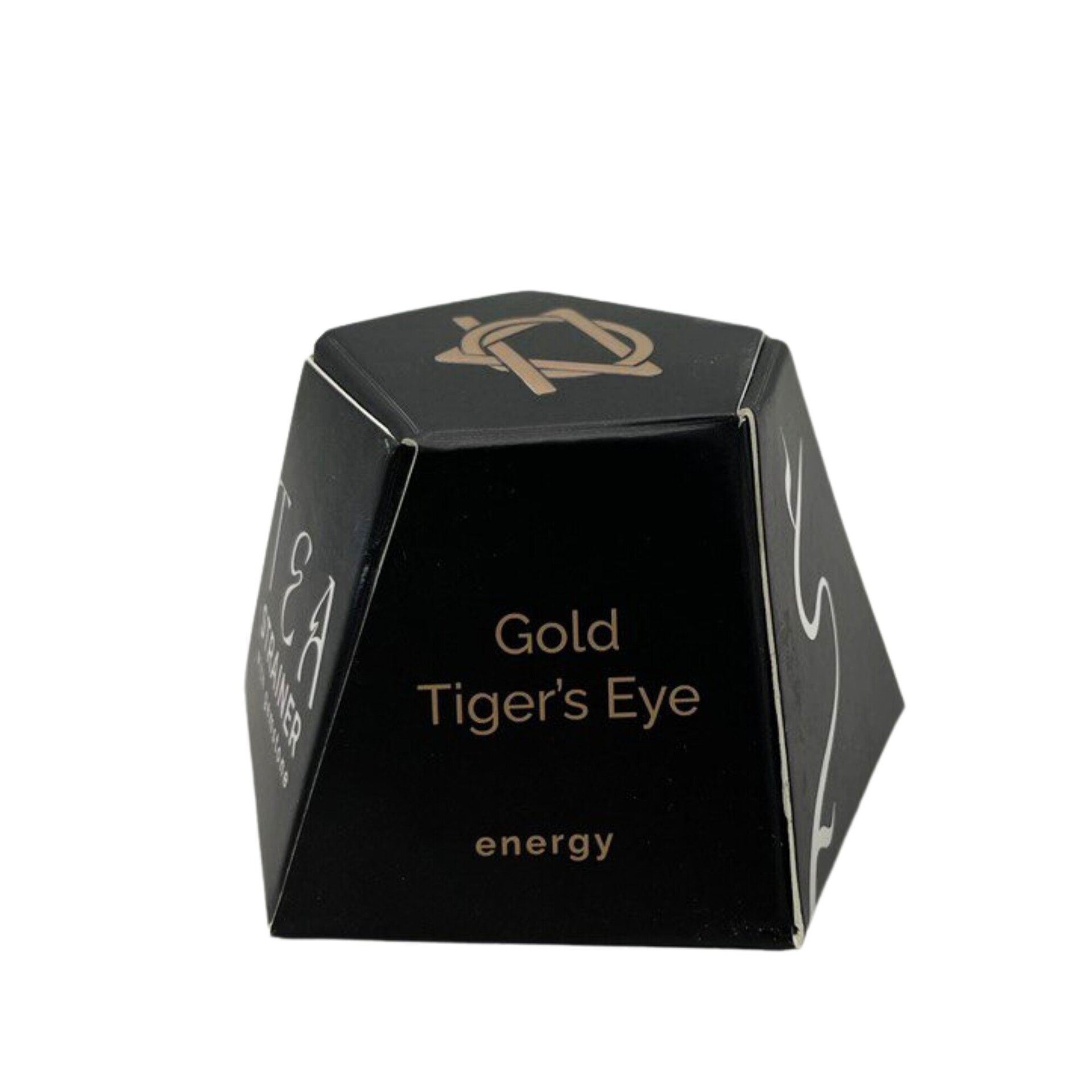 COLADOR DE TÉ CON PIEDRAS MINERALES- OJO DE TIGRE - 2