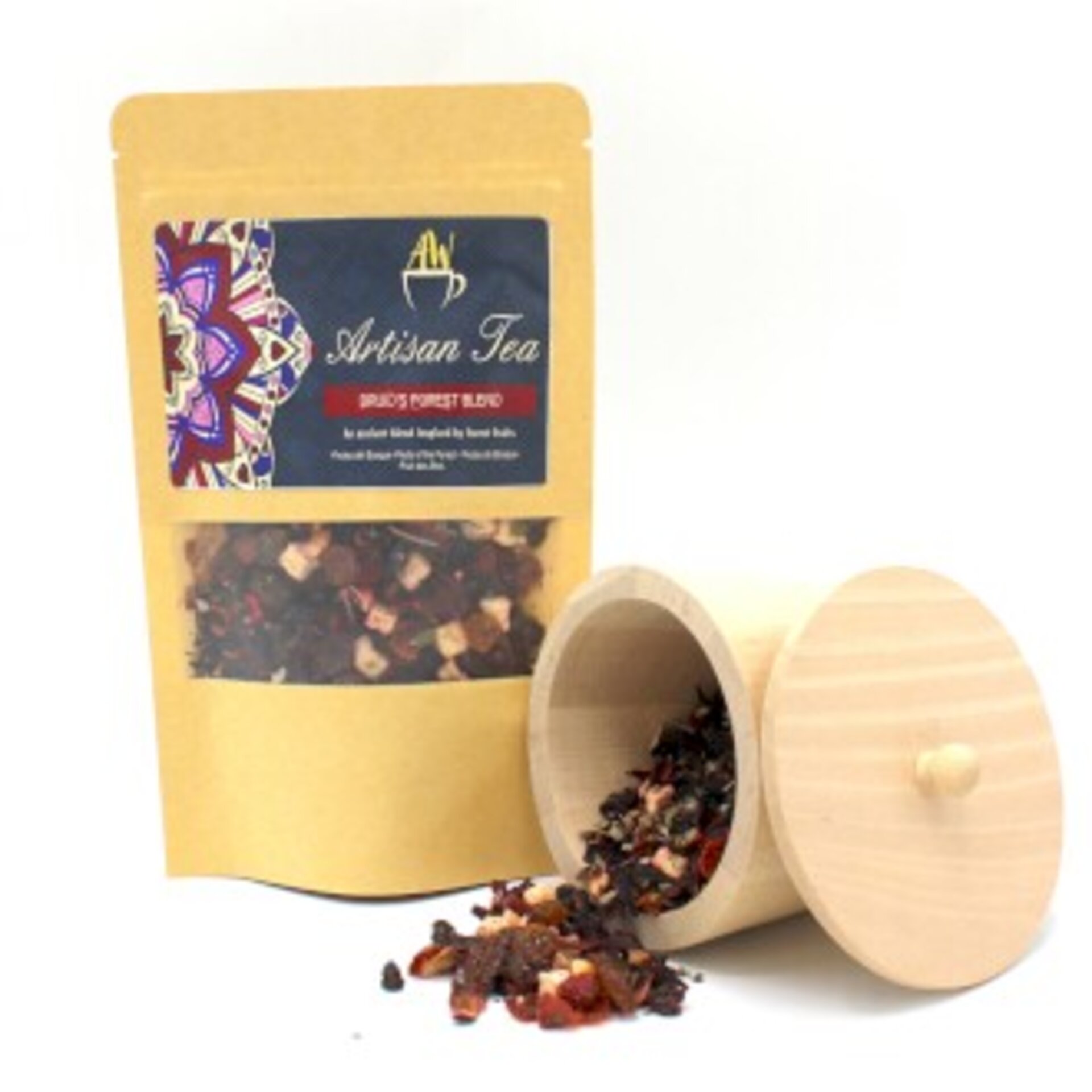 Té  frutos rojos DRUIDAS DEL BOSQUE: Manzana, fresa, frambuesa, moras e hibisco - 2